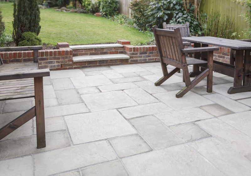 Paver Patio with Natural Stone